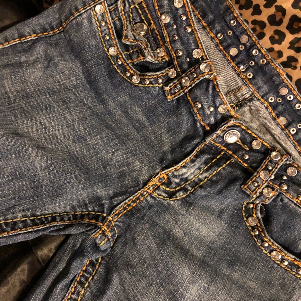 MissChic Jeans 👖 sparkly jewels denim